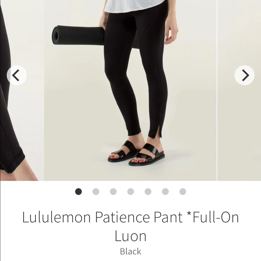 Lululemon 2 patience pant Palm party fatigue black green camo luon leggings zip - Picture 10 of 12